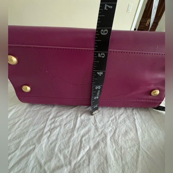Zac Posen Leather Purple n Yellow Large Hand n Shoulder Bag. NWOT - Picture 16 of 17